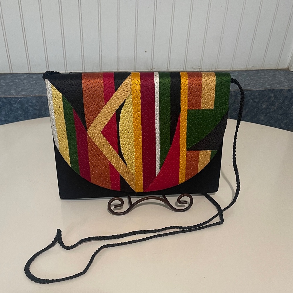 Vintage Women Multicolored Adity Clutch Handbag Purse